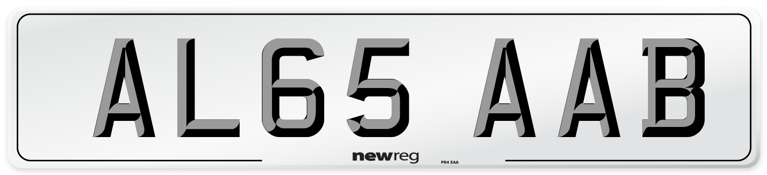 AL65 AAB Number Plate from New Reg